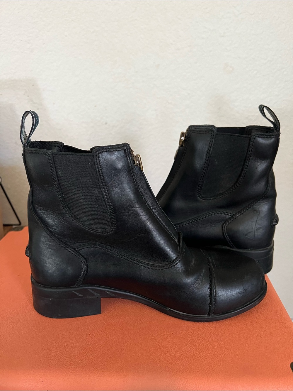 ARIAT GIRLS' DEVON IV PADDOCK RIDING BOOTS - ROUND TOE Size 1 - Picture 5 of 11